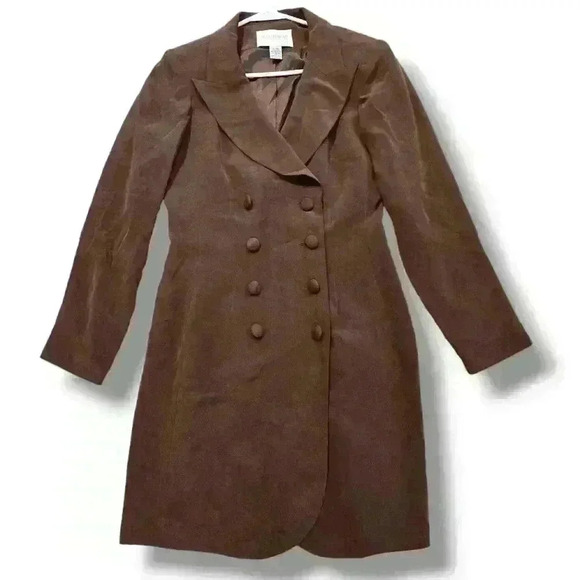 Hugo Buscati Brown Silk Dress| Size 8 #091 - Picture 3 of 6